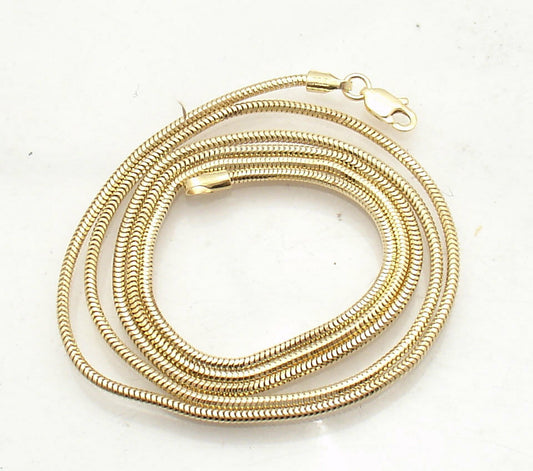 Chain, Snake style in Gold tone