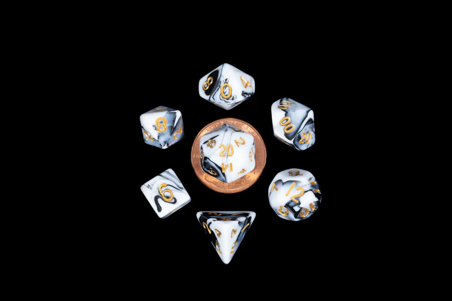 MDG  7 MINI POLYHEDRAL DICE SETS