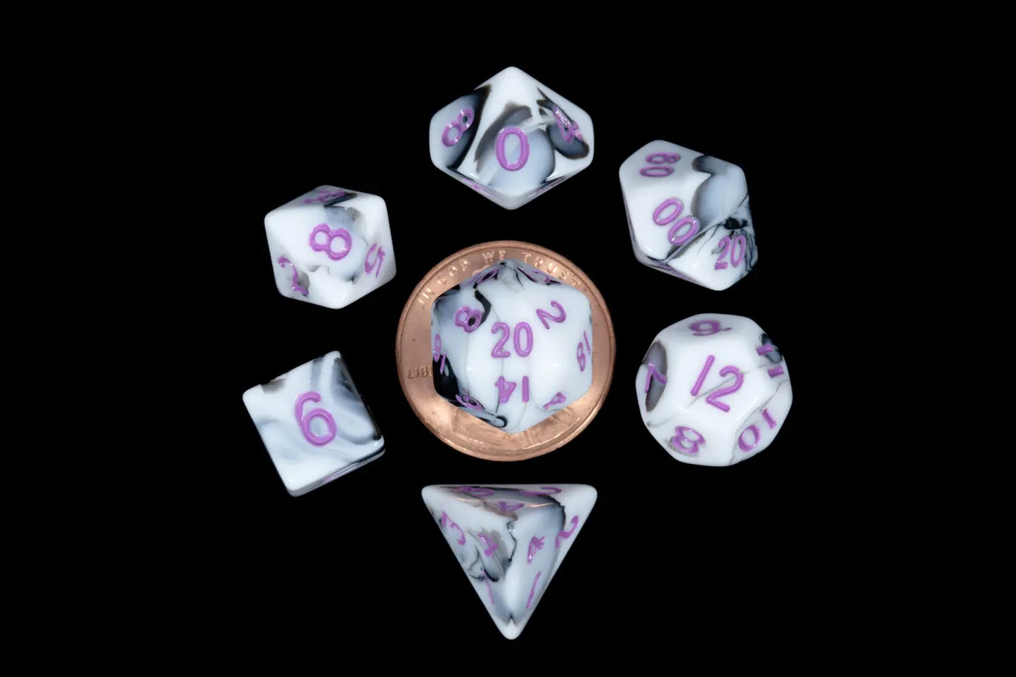 MDG  7 MINI POLYHEDRAL DICE SETS