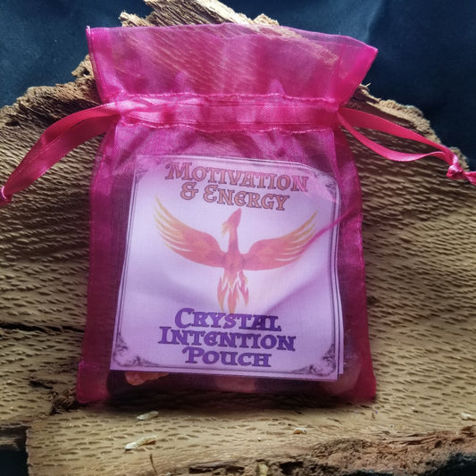 Crystal Intention Pouch, Motivation & Energy