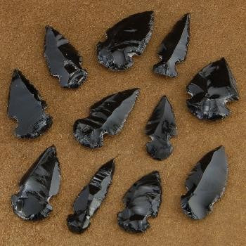 Arrowhead, Obsidian Hand Knapped