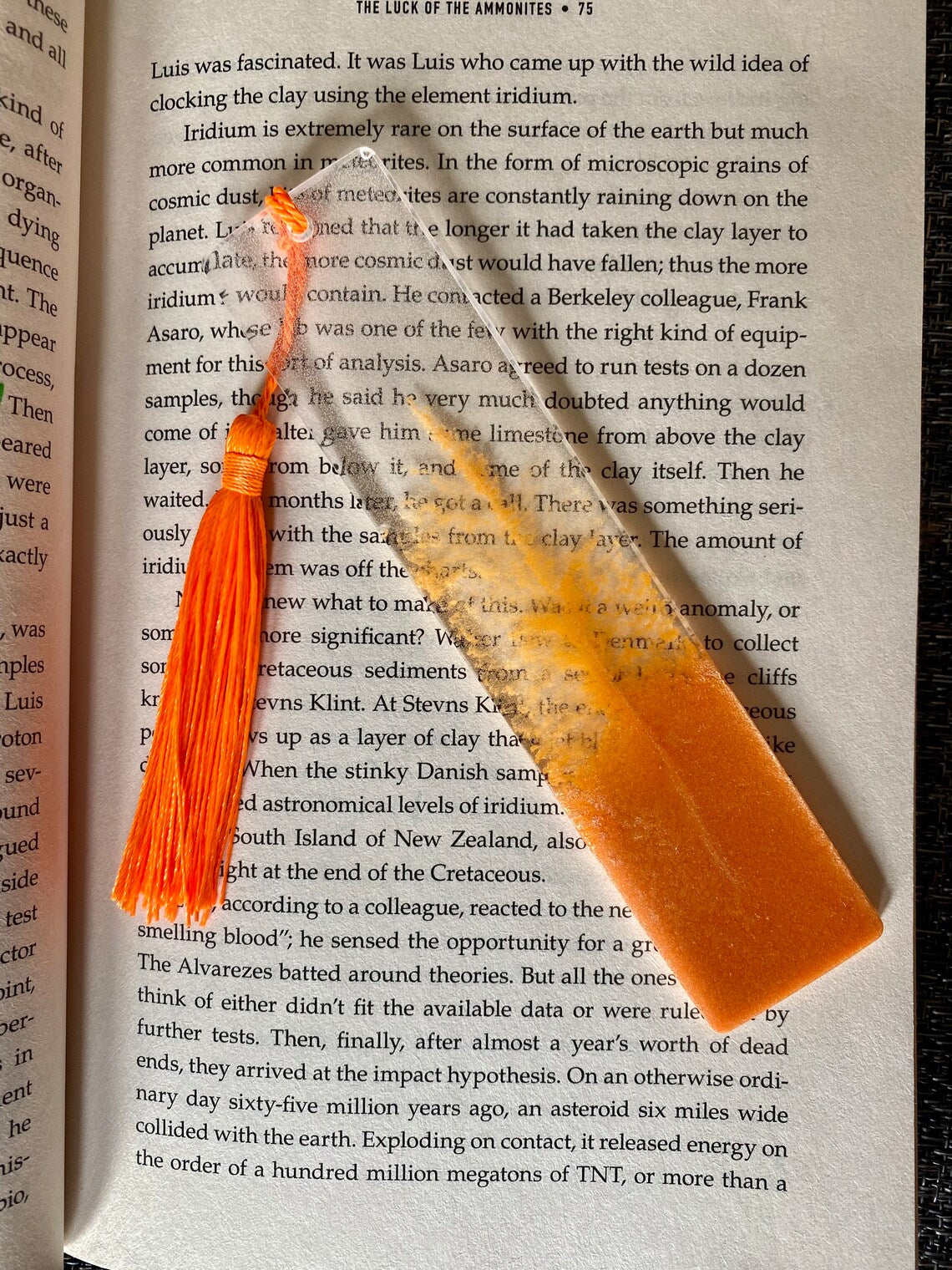 Bookmark, Colored Smoke Resin 5.5 inch