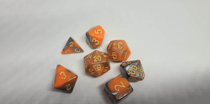 Dice Sets - Dual Colors - Full set of 7 dice