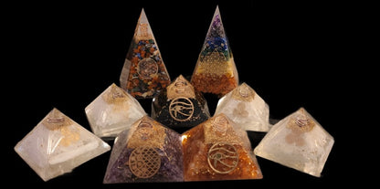 Orgonite Pyramids ( 3 inch by 3 inch )