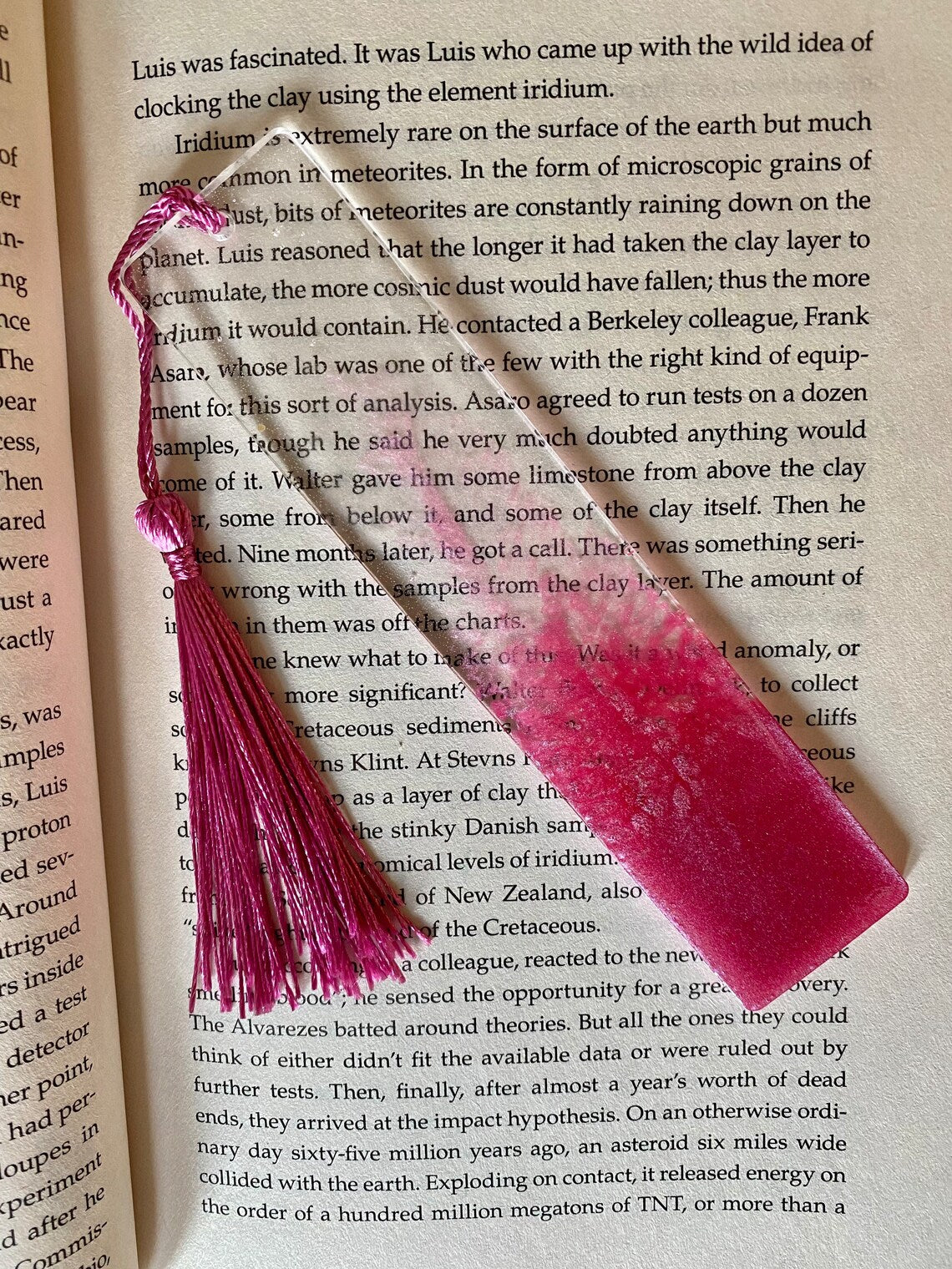 Bookmark, Colored Smoke Resin 5.5 inch