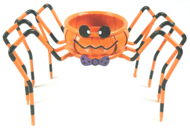 Pumpkin Spider Tea Light Holder