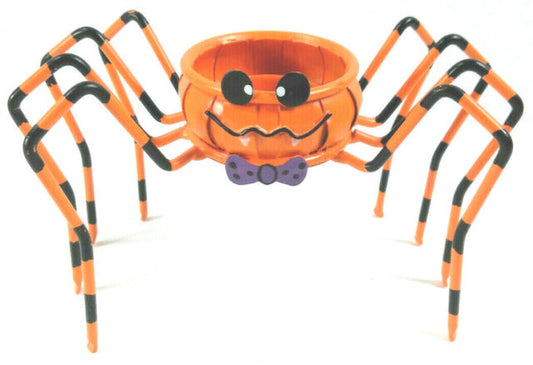 Pumpkin Spider Tea Light Holder