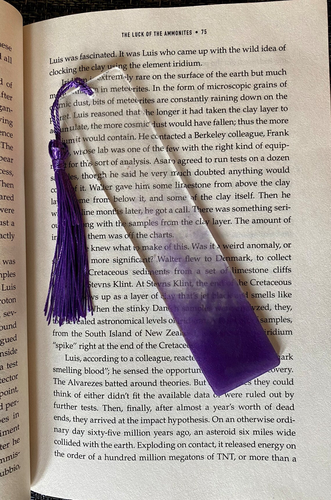 Bookmark, Colored Smoke Resin 5.5 inch