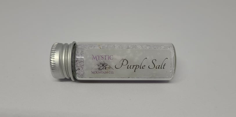 Purple ( aka Mystic salt) Blessed Salt - Designed for Astral and scrying protections