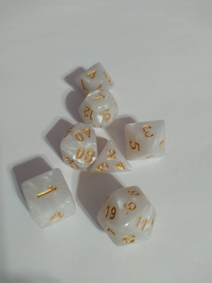 Dice Sets - Pearlescent Colors - full set of 7 dice