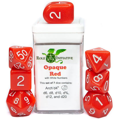 Roll 4 Initiative Dice  - Polyhedral set of 7