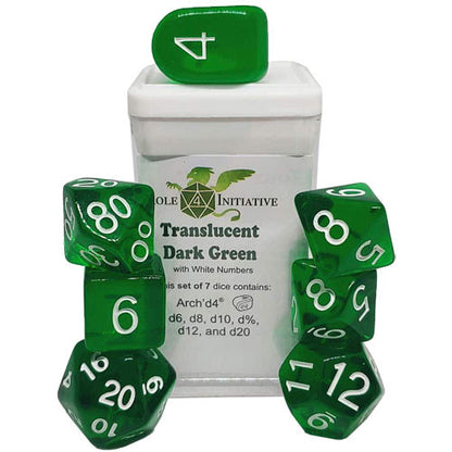 Roll 4 Initiative Dice  - Polyhedral set of 7