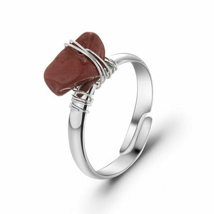 Ring, Wrapped Gemstone Nugget