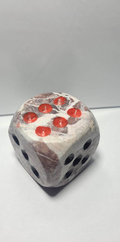 Random single Stone Six Sider Die 2 inch