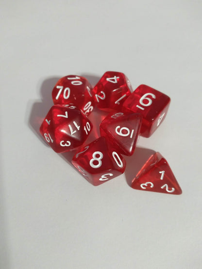 Dice Sets - Solid Colors - full set of 7 dice