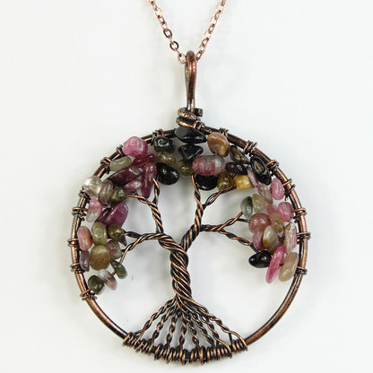 Gemstone Pendant, Tree of life Gemstone Chip (Small)