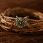Ring, Owl Brass Retro