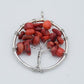 Gemstone Pendant, Tree of life Gemstone Chip (Small)