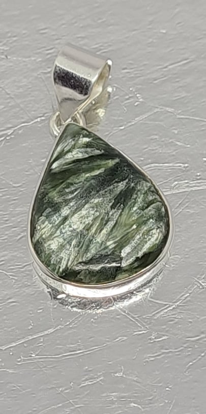 Necklace, Sterling Silver with Seraphinite
