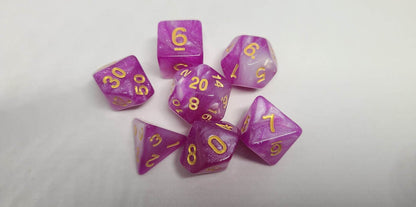 Dice Sets - Sparkle Mania - full set of 7 dice