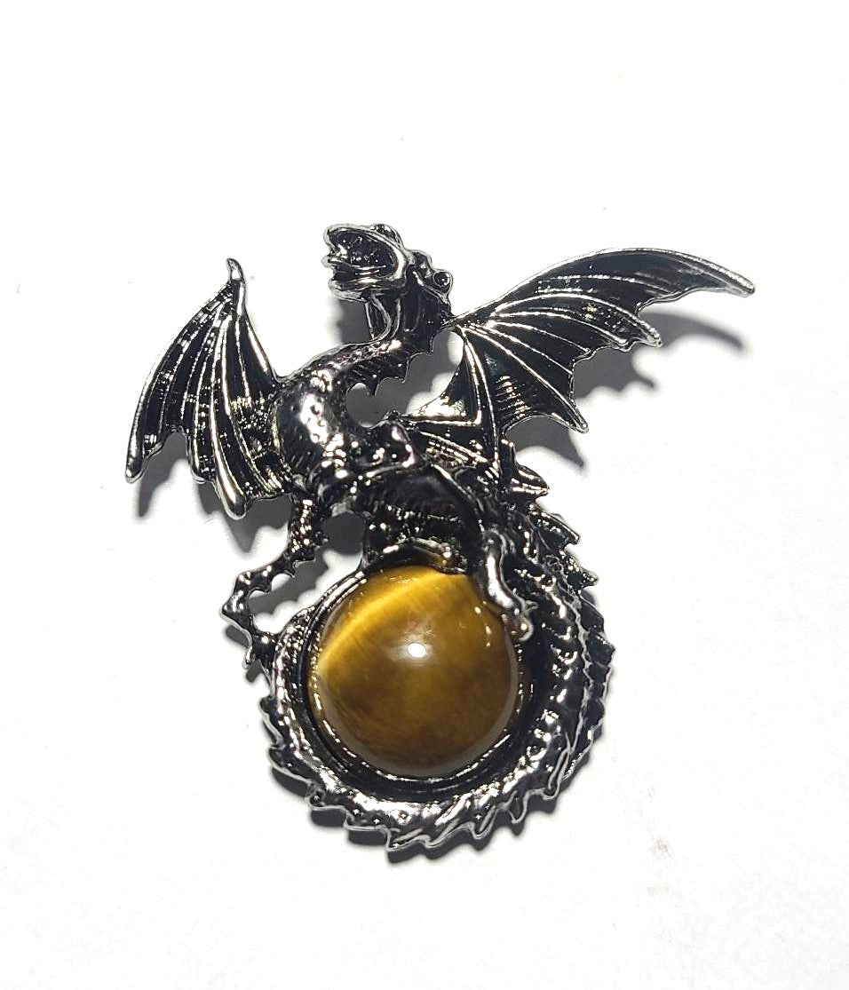 Necklace, Dragon on a Gemstone